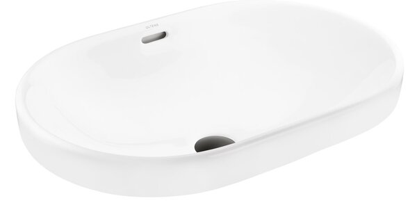 Oltens Tive lavoar 61x40 cm ovale încastrat alb luciu 40823000