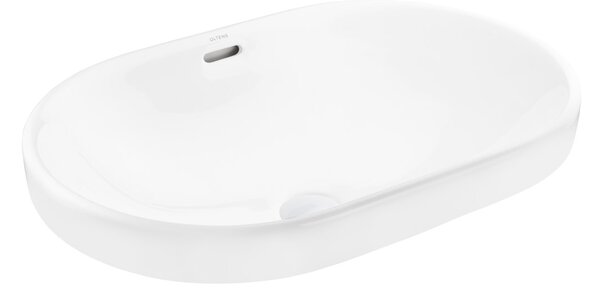 Oltens Tive lavoar 61x40 cm ovale încastrat alb luciu 40823000