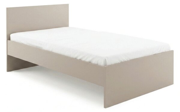Pat ELISA 120 x 200 cm, casmiru bej Saltele: Fara saltea, Somiera pat: Cu lamele drepte