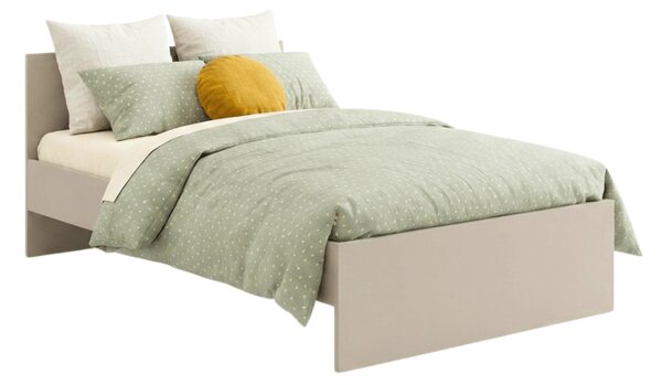 Pat ELISA 120 x 200 cm, casmiru bej Saltele: Fara saltea, Somiera pat: Cu lamele drepte