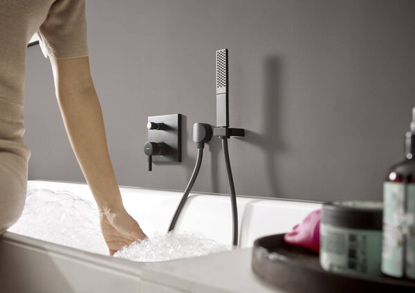 Hansgrohe Finoris baterie cadă-duș ascuns negru 76415670