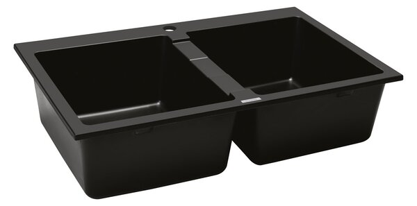 Oltens Gravan chiuvetă din granit 78x50 cm negru 72400300