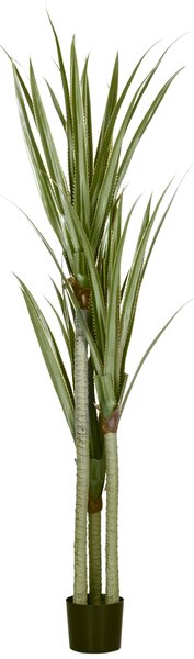 HOMCOM Yucca Artificială de 190 cm, Plantă Artificială cu 39 de Frunze pentru Decor Acasă, Birou, Grădină Ø17x190 cm Verde | Aosom Romania