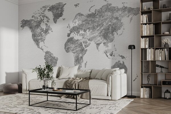 Tapet Harta cu texturi a lumii, Fototapet Harta lumii, w03312v3 : Uwalls.ro
