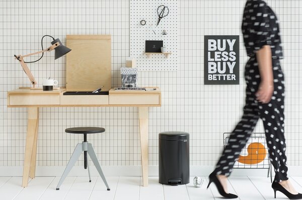 Brabantia NewIcon cos de gunoi 12 l negru 113741