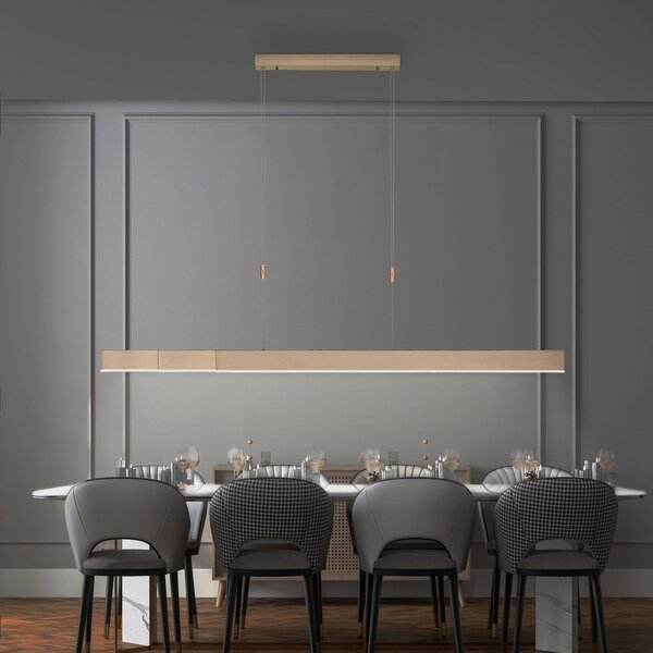 PURE Lampă suspendată LED Moto, auriu imperial, dimabil, CCT, reglabil, Auriu / Alamă, Camera de zi / sufragerie, Metal, Modern