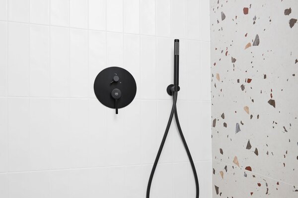 KFA Armatura Moza set de duș ascuns cu duș de ploaie negru 5039-501-81