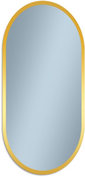 Venti Oslo oglindă 50x90 cm oval cu iluminare auriu 5907722357007