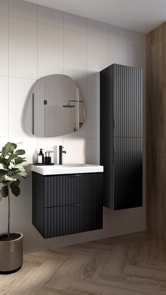 Cersanit Tirso dulap 59.4x44.7x57.2 cm sub chiuveta pe perete negru S1017-010