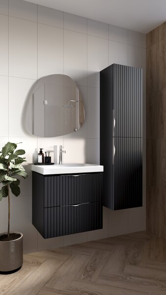 Cersanit Tirso dulap 40x30x160 cm laterala pe perete negru S1017-009
