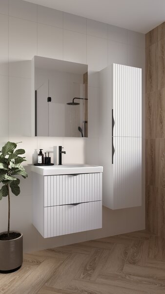 Cersanit Tirso dulap 40x30x160 cm laterala pe perete alb S1015-010