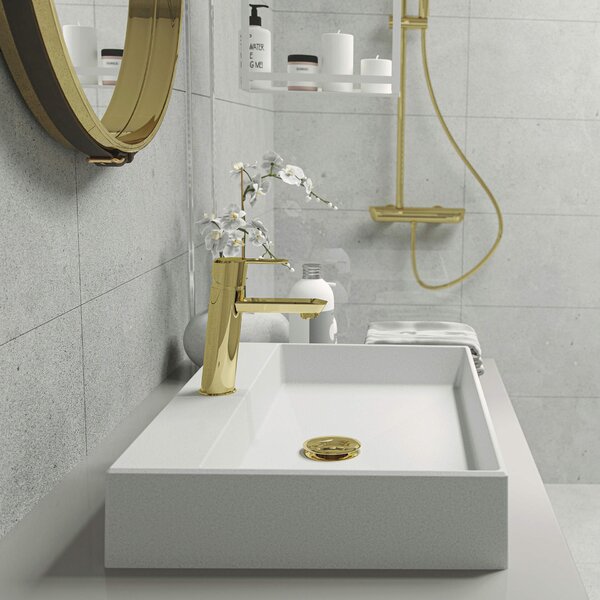 Deante Correo lavoar 60x40 cm dreptunghiular de blat alb CQR_AU6S