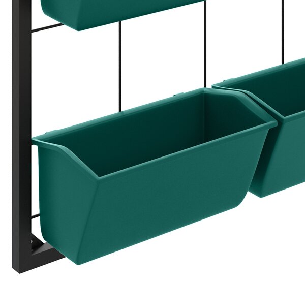 Outsunny Jardiniera de perete pe 3 nivele cu 6 ghivece pentru int | Aosom Romania