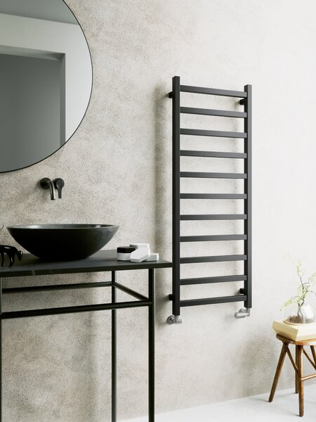 LaVita Lungo calorifer de baie decorativ 132x50 cm negru 5903918078695