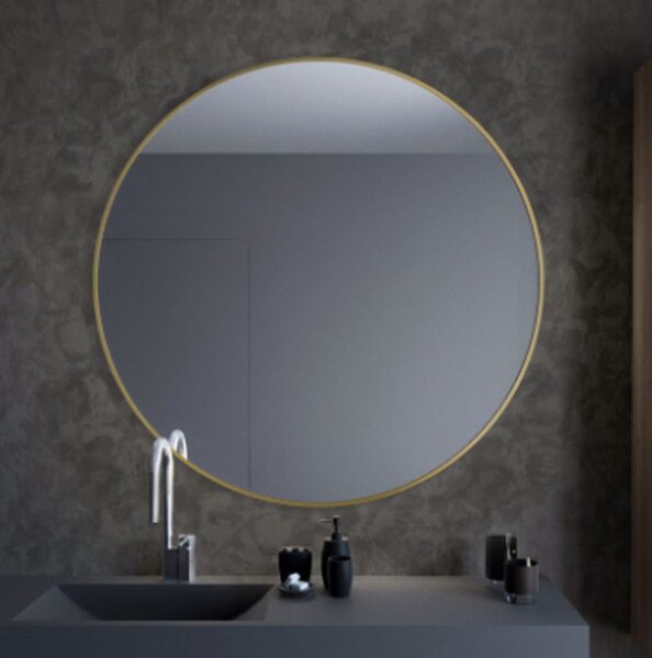 Baltica Design Tiny Border Round oglindă 80x80 cm rotund auriu 5904107904474