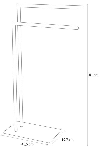 Sealskin Tube umeraș cu picioare crom 362383218