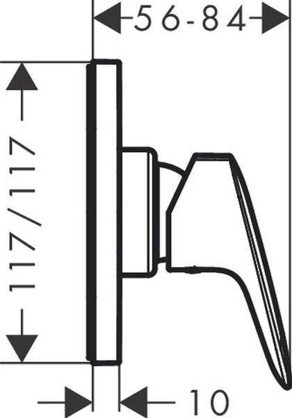 Hansgrohe Logis baterie de duș ascuns crom 71604000