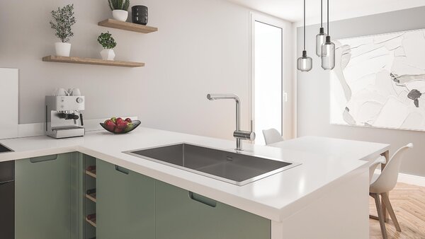 Grohe Minta baterie bucătărie pe picior oţel inoxidabil 30274DC0