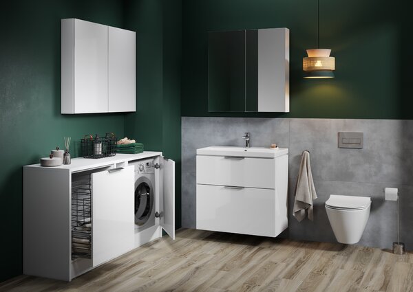 Cersanit City lavoar cu dulap 60 cm alb S801-422