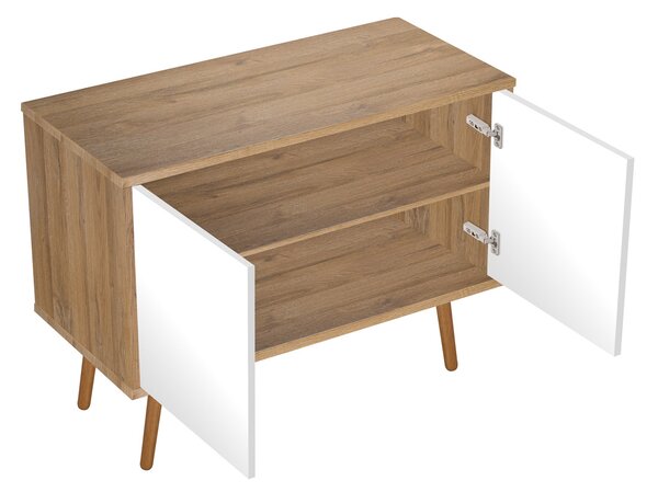Oltens Hedvig dulap 95x45x49.7 cm sub chiuveta pe perete alb-stejar 60204060