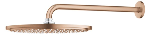 Grohe Rainshower cap de duș cu braț 31x31 cm rotund Brushed Warm Sunset 26066DL0