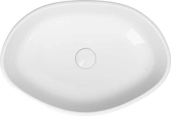 Cersanit City lavoar 52.5x35 cm ovale de blat alb luciu K35-046
