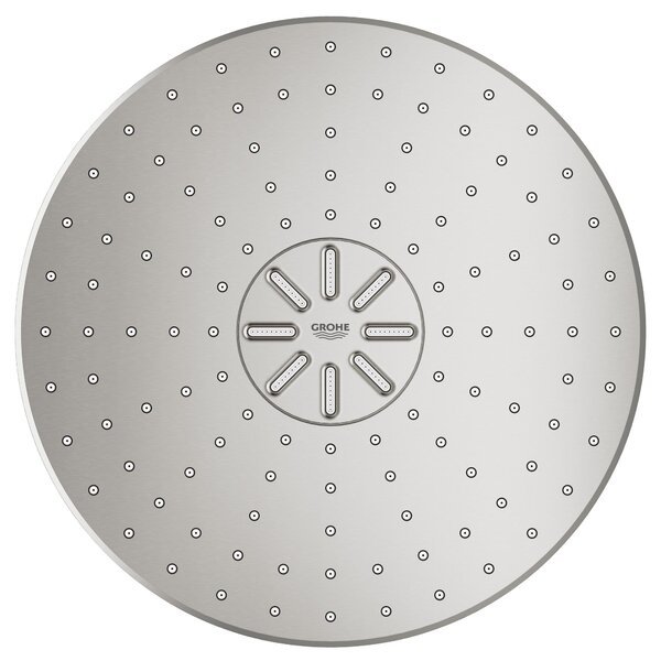 Grohe Rainshower cap de duș cu braț 31x31 cm rotund SuperSteel 26475DC0