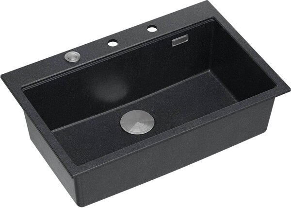Quadron Marc chiuveta graniteq 76x50 cm negru HQM7650U8_BS