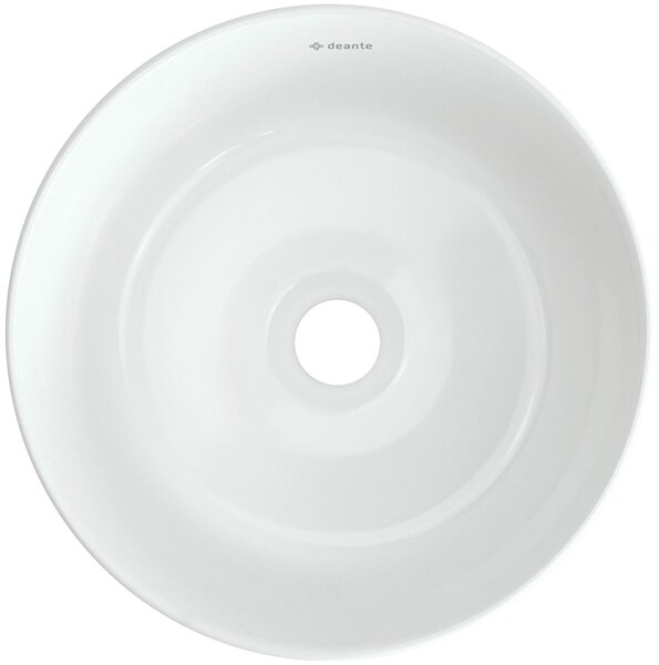 Deante Jasmin lavoar 28x28 cm rotund de blat alb luciu CDJ_6U2S