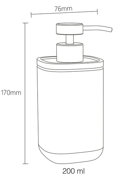 Sealskin Mind dozator săpun 200 ml negru 800055