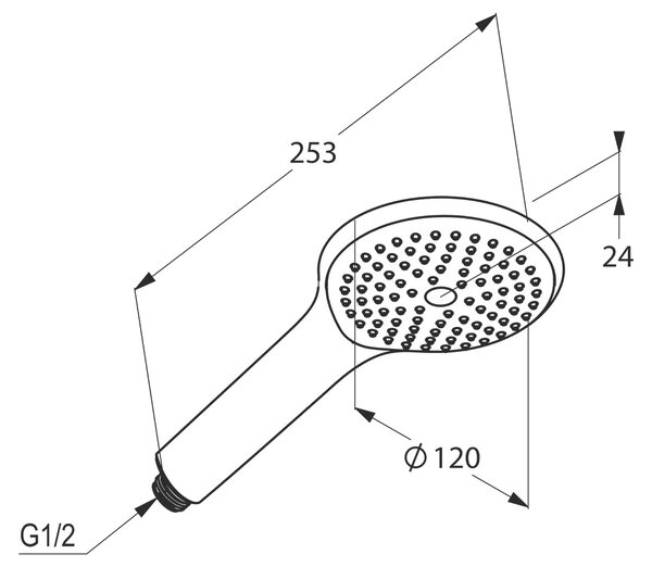 Kludi Freshline duș de mână crom 678000500