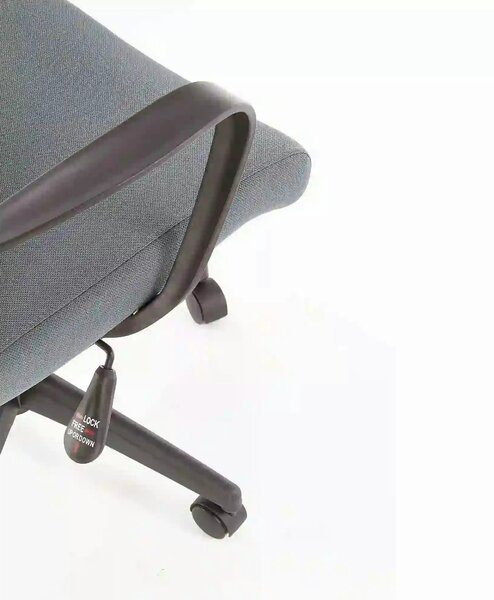Scaun de birou ARSEN, gri/negru, stofa/plasa, 62x65x113/124 cm
