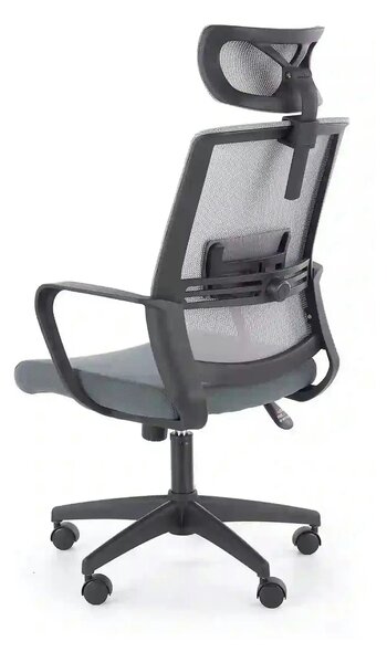 Scaun de birou ARSEN, gri/negru, stofa/plasa, 62x65x113/124 cm