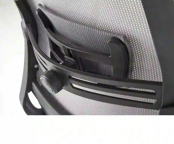 Scaun de birou ARSEN, gri/negru, stofa/plasa, 62x65x113/124 cm