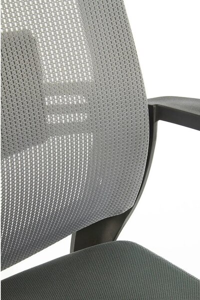 Scaun de birou ARSEN, gri/negru, stofa/plasa, 62x65x113/124 cm
