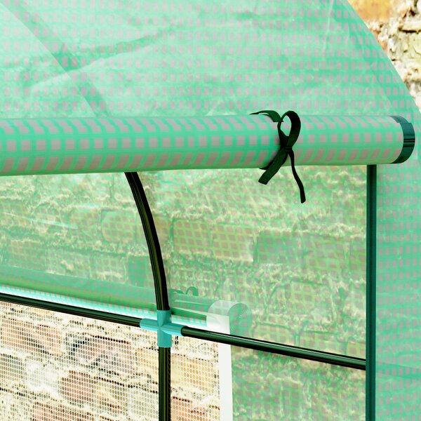 Outsunny Seră tip Tunel Walk-In 300 x 200 cm - Verde | Aosom Romania