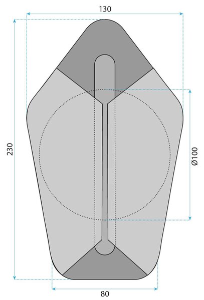 Lampa de perete LED G030-W GOLD