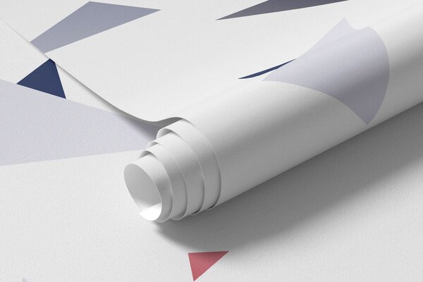Tapet Fotbalist dinamic într-un stil low-poly, lovind mingea, Fototapet pentru camera unui adolescent, Fototapet Fotbal, w03289 : Uwalls.ro