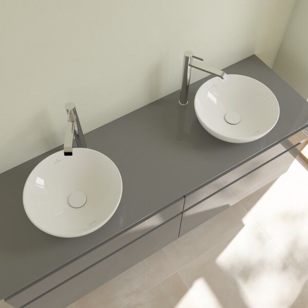 Villeroy & Boch Loop & Friends lavoar 38x38 cm rotund de blat alb luciu 4A4500R1