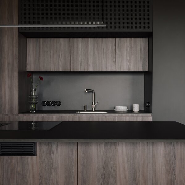 Omnires Albany baterie bucătărie pe picior inox AB1455IN