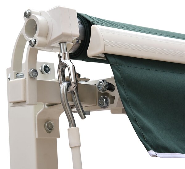 Perdea Rulou Manuală Verde, Protecție UV și Intimitate, 2.5x2m | Aosom Romania