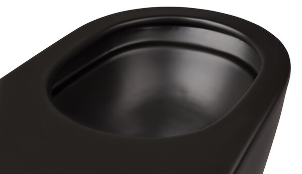 Oltens Hamnes vas wc agăţat fără margine negru mat 42013300