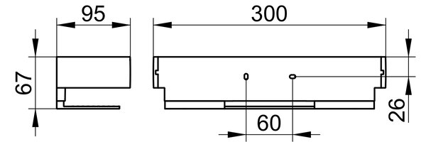 Keuco Edition 11 coș de baie crom 11158010000