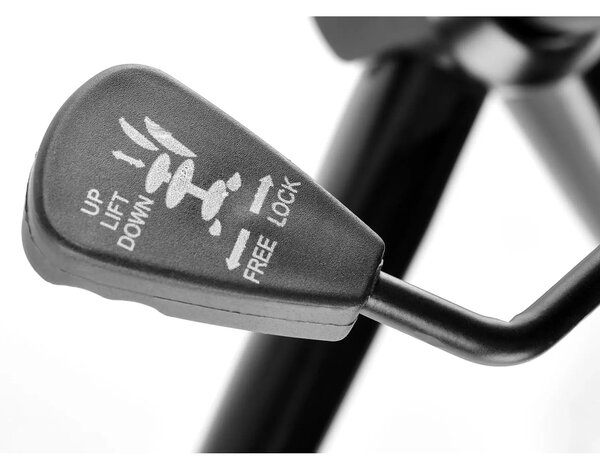 Scaun birou piele ecologica IGNAZIO, negru/nuc, placaj indoit/metal, 6