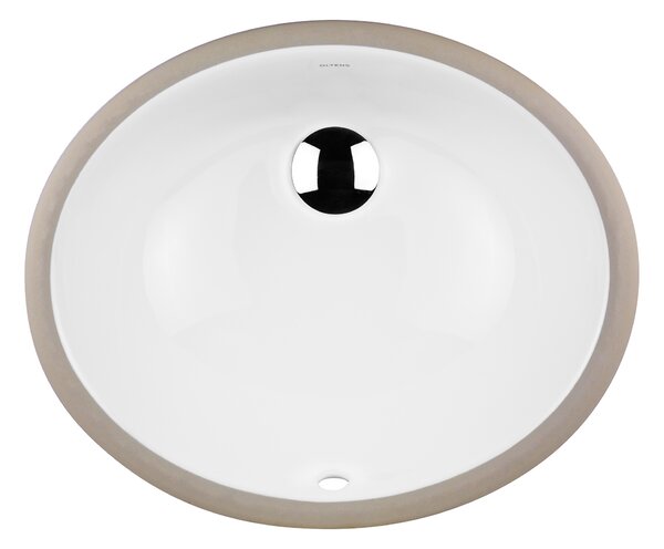 Oltens Mana lavoar 46x38 cm ovale sub blat alb luciu 40100000
