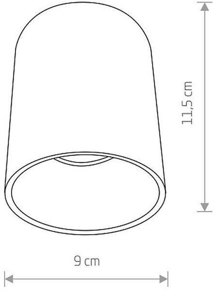 Nowodvorski Lighting Eye Tone lampă de tavan 1x10 W alb-auriu 8926