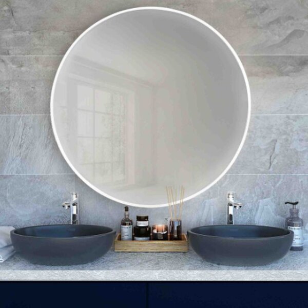 Baltica Design Tiny Border Round oglindă 50x50 cm rotund alb 5904107904320