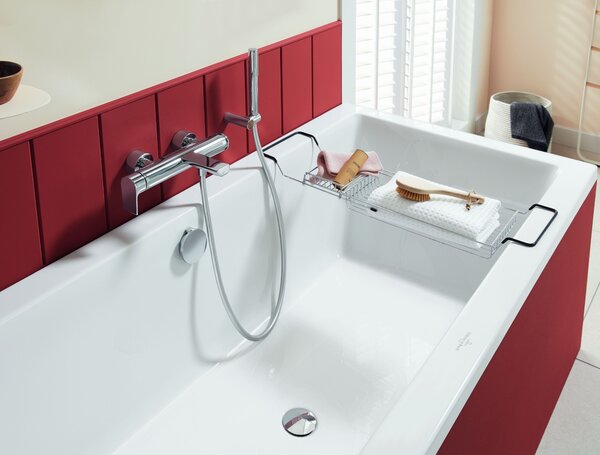 Villeroy & Boch Targa Plus cada dreptunghiulară 169.5x75 cm alb UBA170NES2V-01