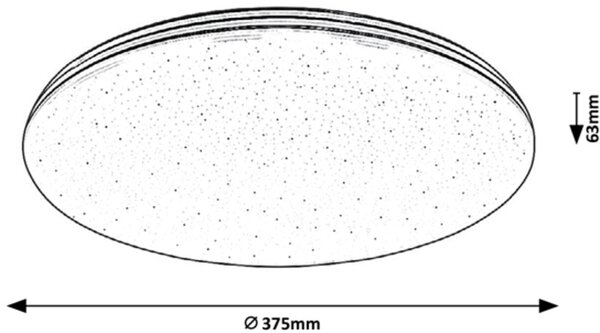 Rabalux Toma plafon 1x30 W alb-crom 3875