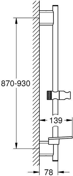 Grohe Rainshower bară de duș |90 cm 26603A00